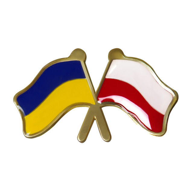 Значек "Флаги Украина-Польша"