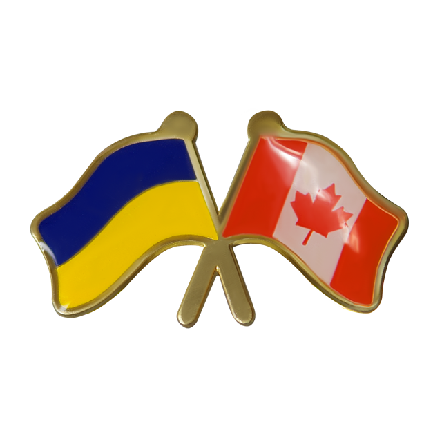 Значек "Флаги Украина-Канада"