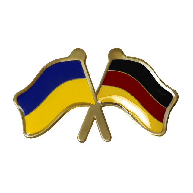 Значек "Флаги Украина-Германия"